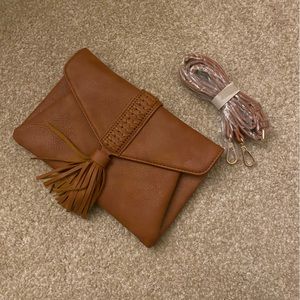 Tan Clutch